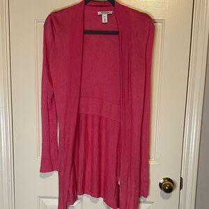 White House Black Market Pink Cardigan Sweater